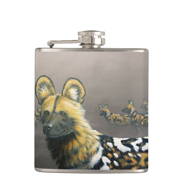 Petaca Perro silvestre Flask (Anverso)