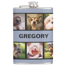 Petaca Perros lindos O SU frasco del personalizado de las