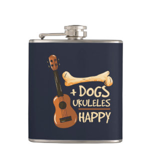 Petaca Perros y Ukulele me hace feliz Novedad