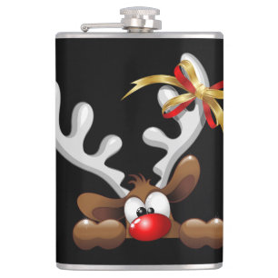 Petaca Personaje de Navidades divertidos y desconcertados