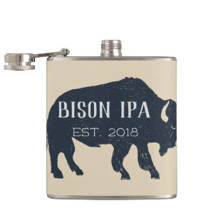 Petaca Personalizable Bison Silhouette