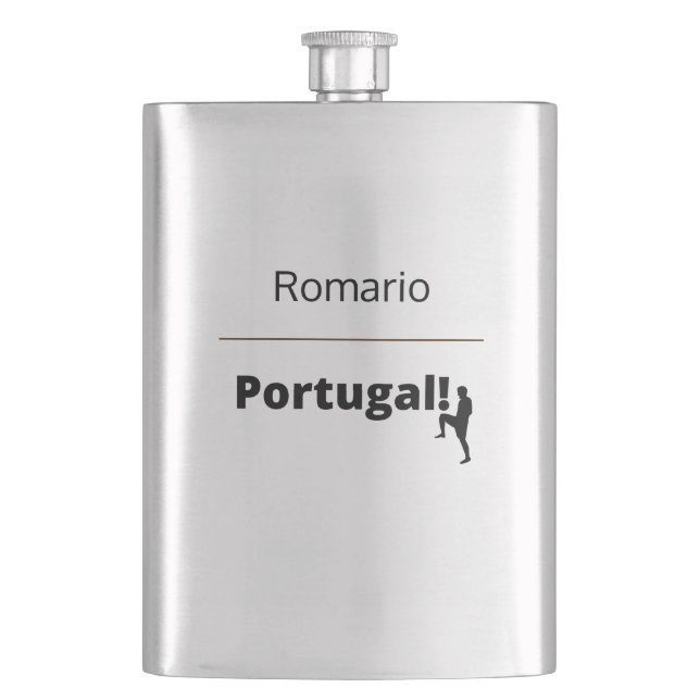 Petaca Personalizable de fútbol de Portugal (Anverso)