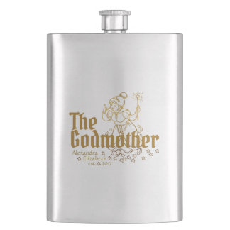 Petaca Personalizable de hadas de oro La padrina