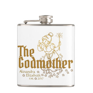 Petaca Personalizable de hadas de oro La padrina