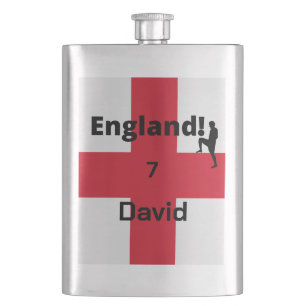 Petaca Personalizable de jugador de fútbol de Inglaterra