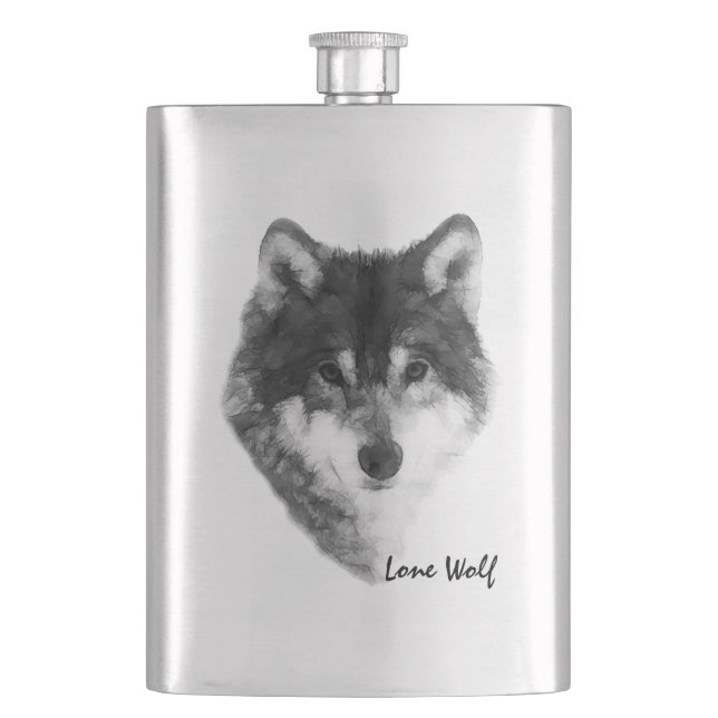 Petaca Personalizable Lone Wolf (Anverso)