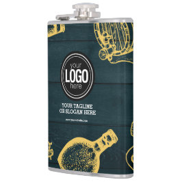 Petaca Personalización de negocios Dark Green Brewery Tem