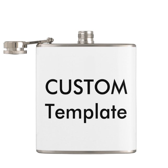 Petaca Personalizado 6 oz. Matraz de cadera de acero inox (Abierto)