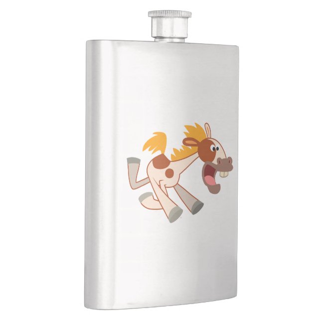 Petaca Personalizado animado Pinto Horse Classic Flask (Derecha)