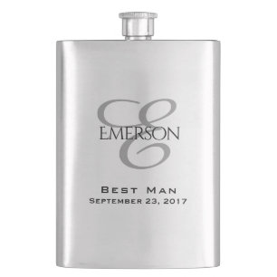 Petaca Personalizado Bridal Party   Moda Script Boda Keep
