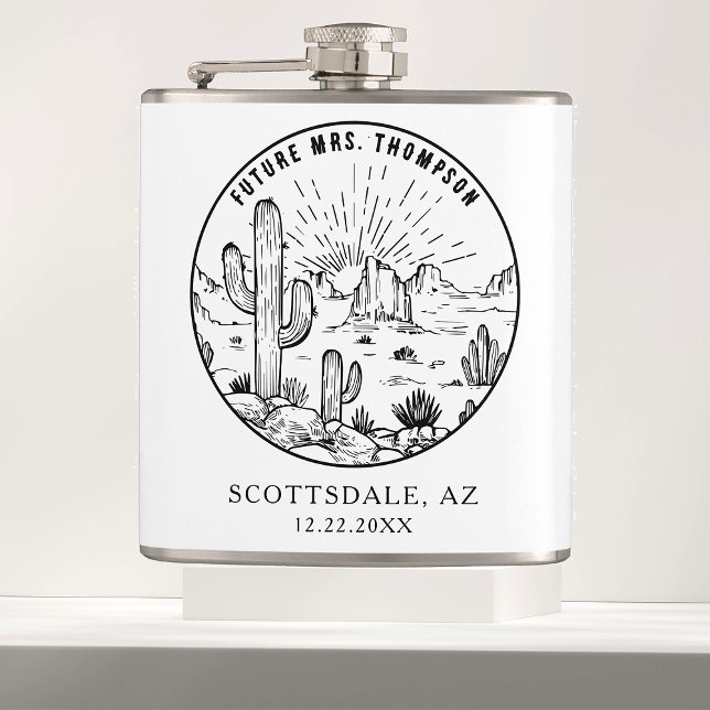 Petaca Personalizado Bridesmaid Regalo Desert Bachelorett (Subido por el creador)