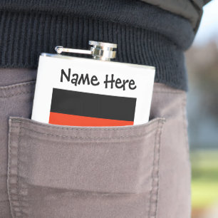 Petaca Personalizado con la bandera de Alemania y Deutsch