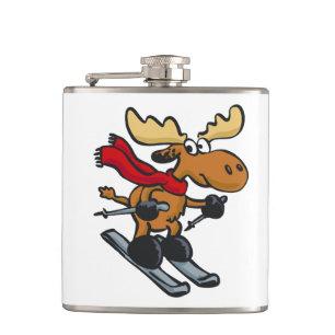 Petaca personalizado de esquí de Moose elegir color de