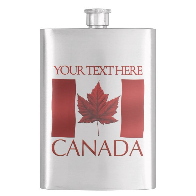Petaca Personalizado de frascos de Canadá Botellas de beb (Anverso)