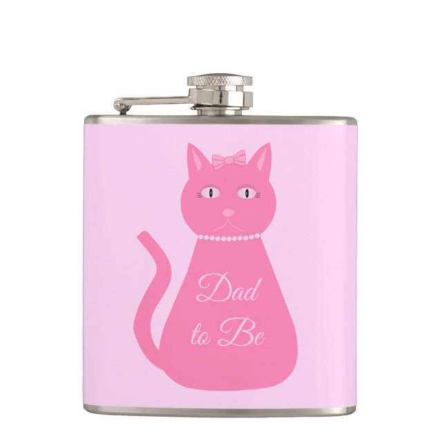 Petaca Personalizado de gato bebé bonito debe ser papá (Anverso)