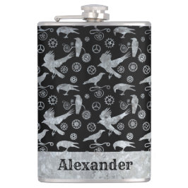 Petaca Personalizado de grandes engranajes de zinc platea