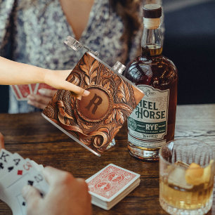 Petaca Personalizado de impresión de cuero con herramient