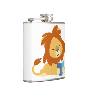 Petaca Personalizado de lectura de lion Hip Flask