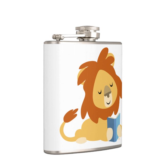 Petaca Personalizado de lectura de lion Hip Flask (Derecha)