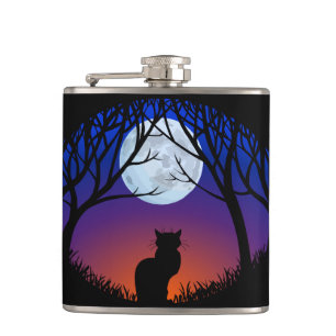 Petaca Personalizado de máscara de arte de gato Gato Love