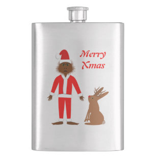 Petaca Personalizado de Navidades de Santa Sasquatch y Ja