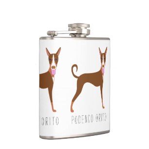 Petaca Personalizado de personalizable Podenco Orito Perr