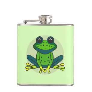 Petaca Personalizado de rana verde