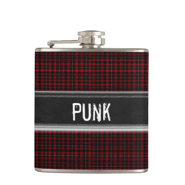 Petaca Personalizado de rock de punk con máscara de monog (Anverso)