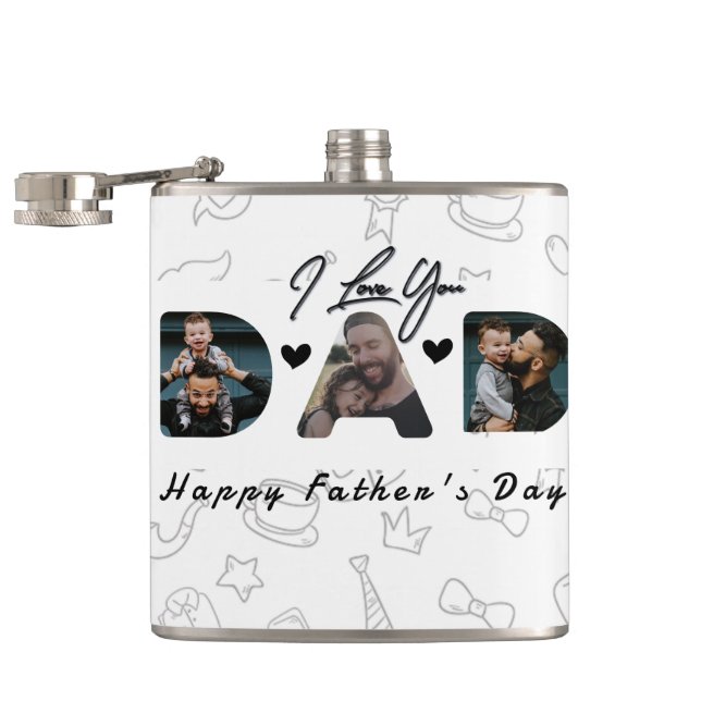 Petaca Personalizado el Día del Padre de la Foto DAD (Abierto)
