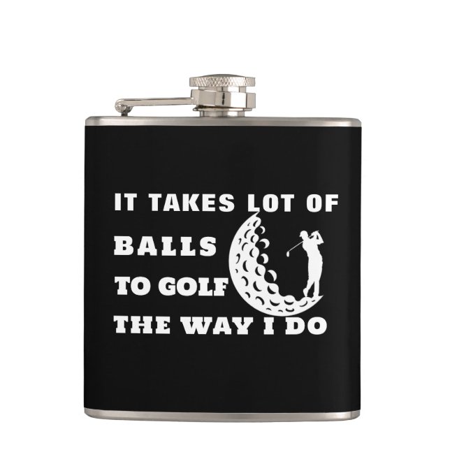 Petaca Personalizado Golf Gift | Toma Bolas Al Golf Funny (Anverso)