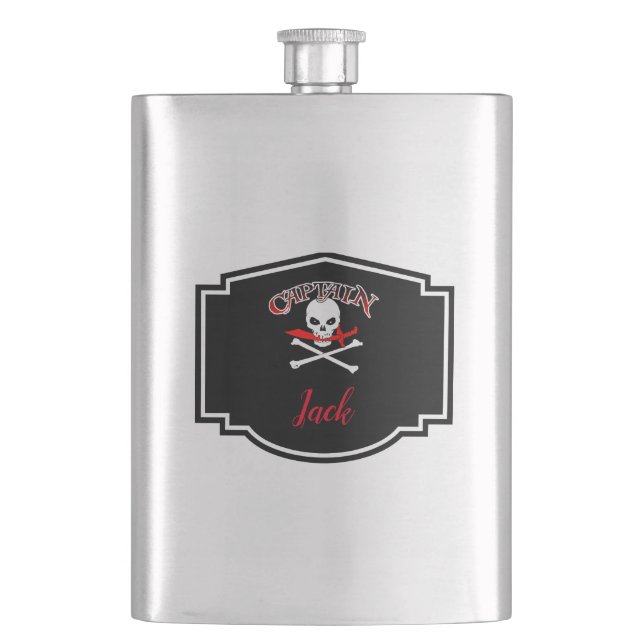Petaca Personalizado Jolly Roger (Cutlass) (Anverso)