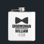 Petaca Personalizado Mejor Hombre Boda Groomsman<br><div class="desc">Personaliza el nombre de tu mejor hombre,  padrino o cualquier otro invitado de boda. Diseñado por Thisisnotme©</div>