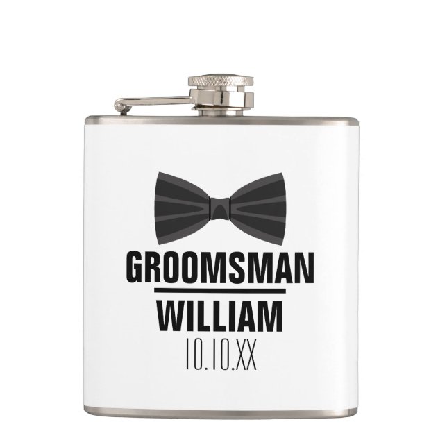 Petaca Personalizado Mejor Hombre Boda Groomsman (Anverso)