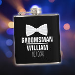 Petaca Personalizado Mejor Hombre Boda Groomsman<br><div class="desc">Personaliza el nombre de tu mejor hombre,  padrino o cualquier otro invitado de boda. Diseñado por Thisisnotme©</div>