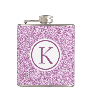 Petaca Personalizado Monograma Frasco De Espuma Rosa