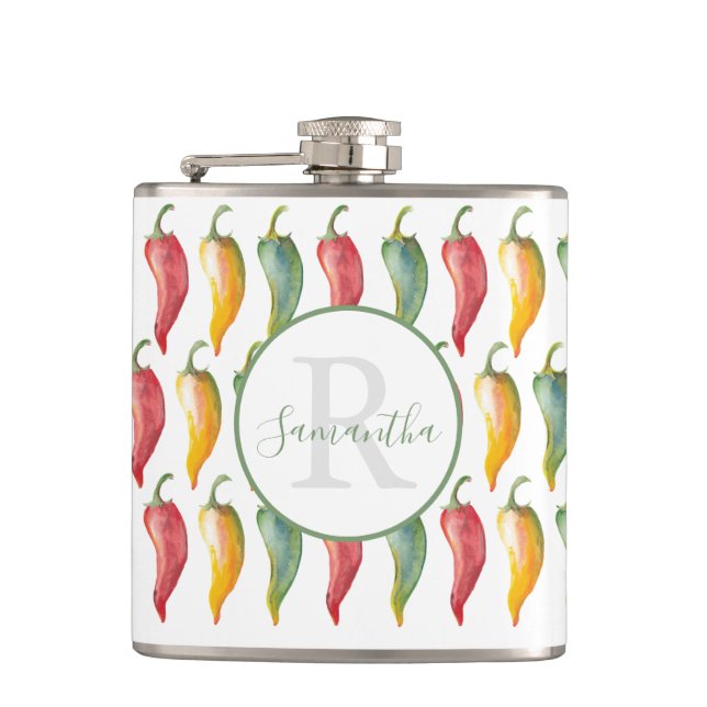 Petaca Personalizado Monogramado Único Calzado de Pepper  (Anverso)