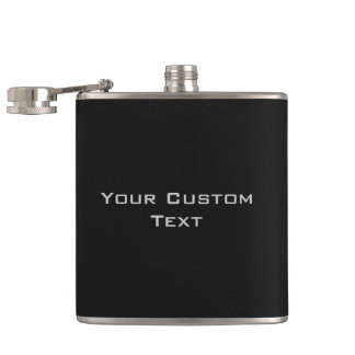 Petaca Personalizado negro moderno