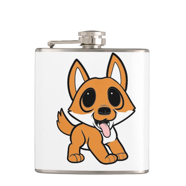 Petaca personalizado shiba inu (Anverso)