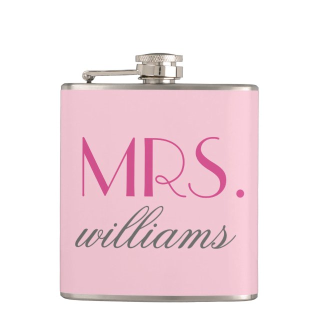 Petaca Personalizado Sra. Boda Flask | Regalos para futur (Anverso)