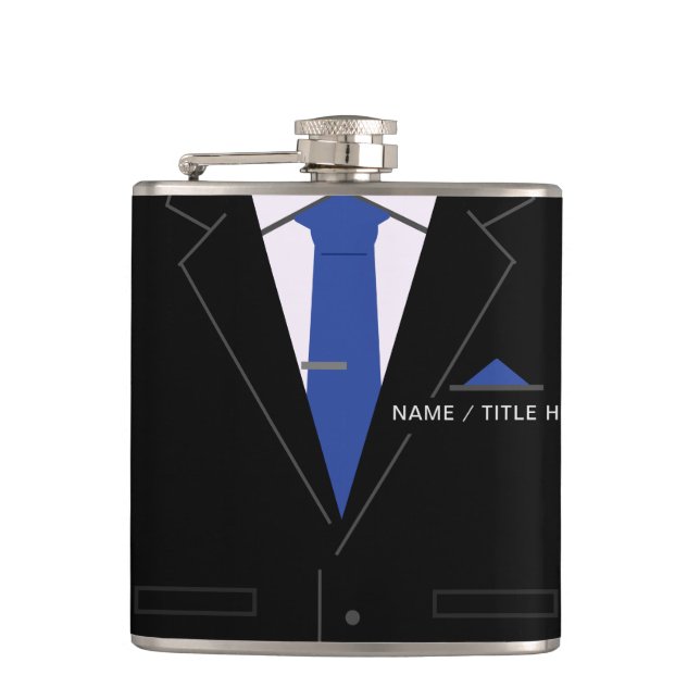Petaca Personalizado Su Nombre Flask Funny Business Gift (Anverso)