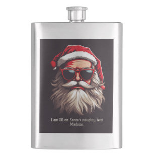 Petaca Personalizado Texto Grumpy Santa