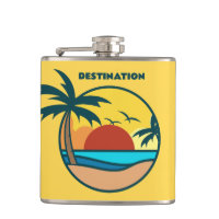 Personalizado Textos Playa Tropical Atardecer