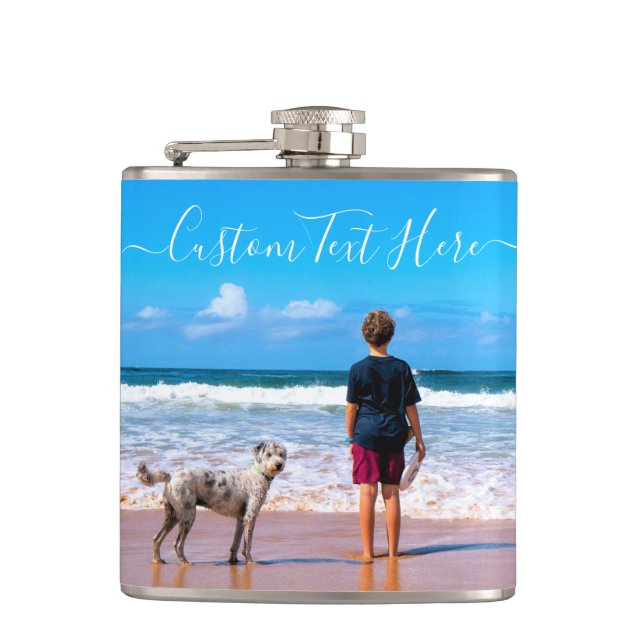 Petaca Personalizado tu regalo favorito de máscara fotogr (Anverso)