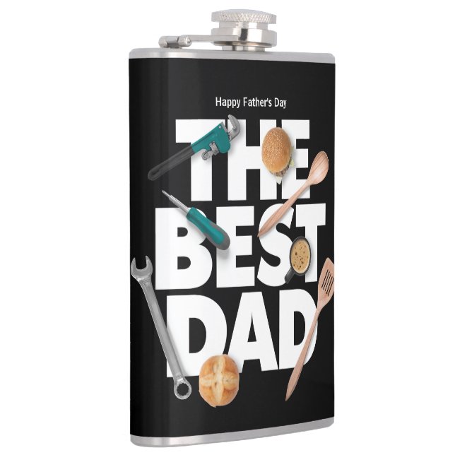 Petaca Personalizar el feliz día del padre | El mejor pap (Derecha)