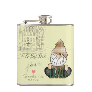 Petaca Personalizar el genoma de papá   Regalo Green Vint