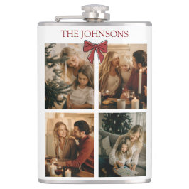 Petaca Personalized Family Christmas Photo Collage Flask