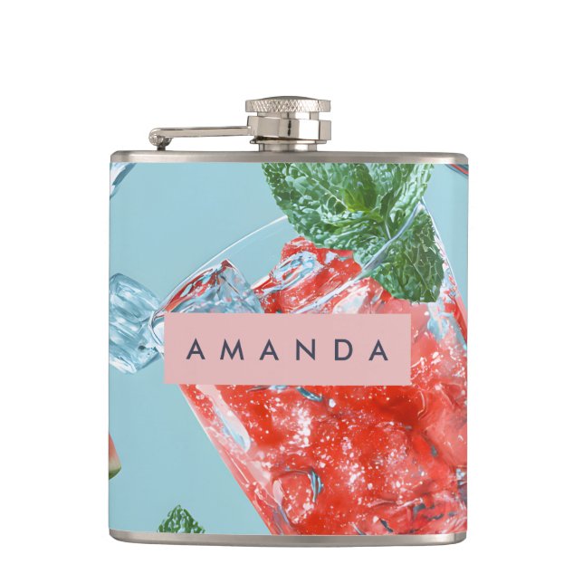 Petaca Personalized Juicy Watermelon Mint Sparkle (Anverso)