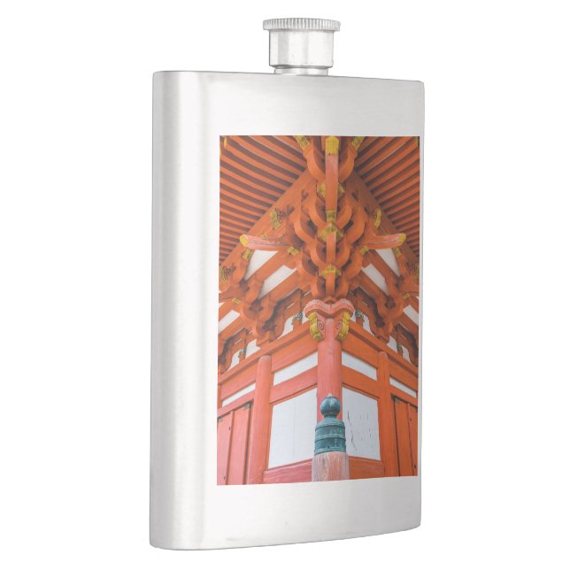 Petaca Perspectiva de Pagoda de abajo hacia arriba, Miyaj (Derecha)