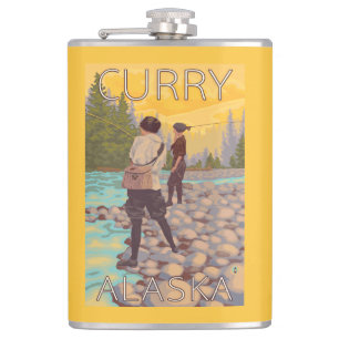 Petaca Pesca con mosca de las mujeres - curry, Alaska