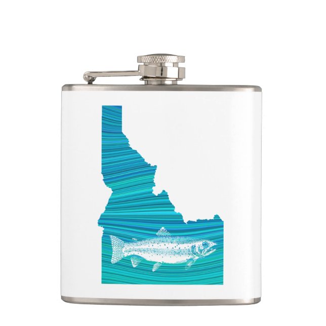 Petaca Pesca con mosca en Idaho (Anverso)
